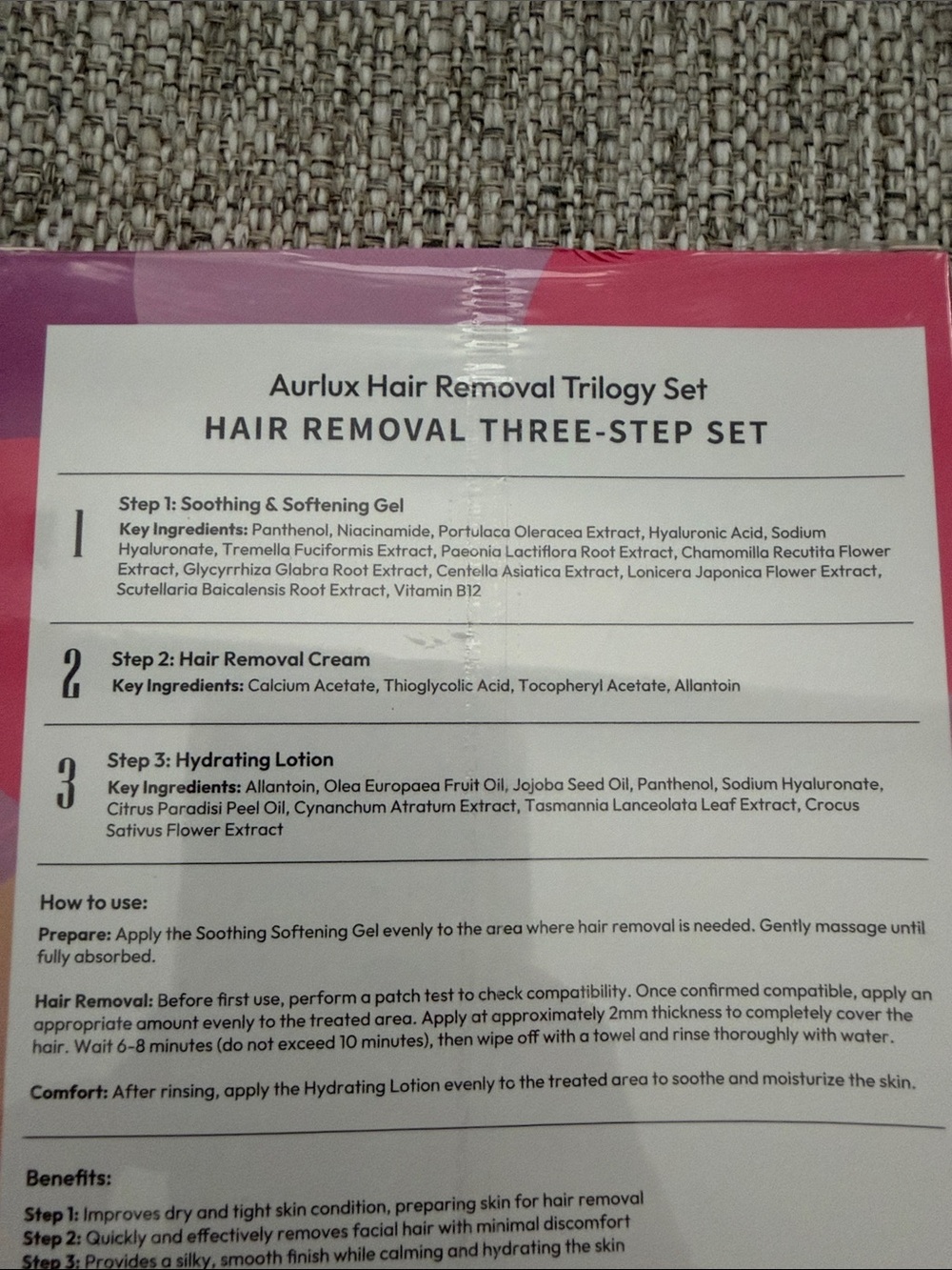 Aurlux Hair Removal Three-Step Set (3 Units) - Picture 4 of 5